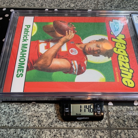 Patrick Mahomes PSA Magazine Nov 2023 CGC Grade Full Size High Quality KC Chiefs - Picture 6 of 9